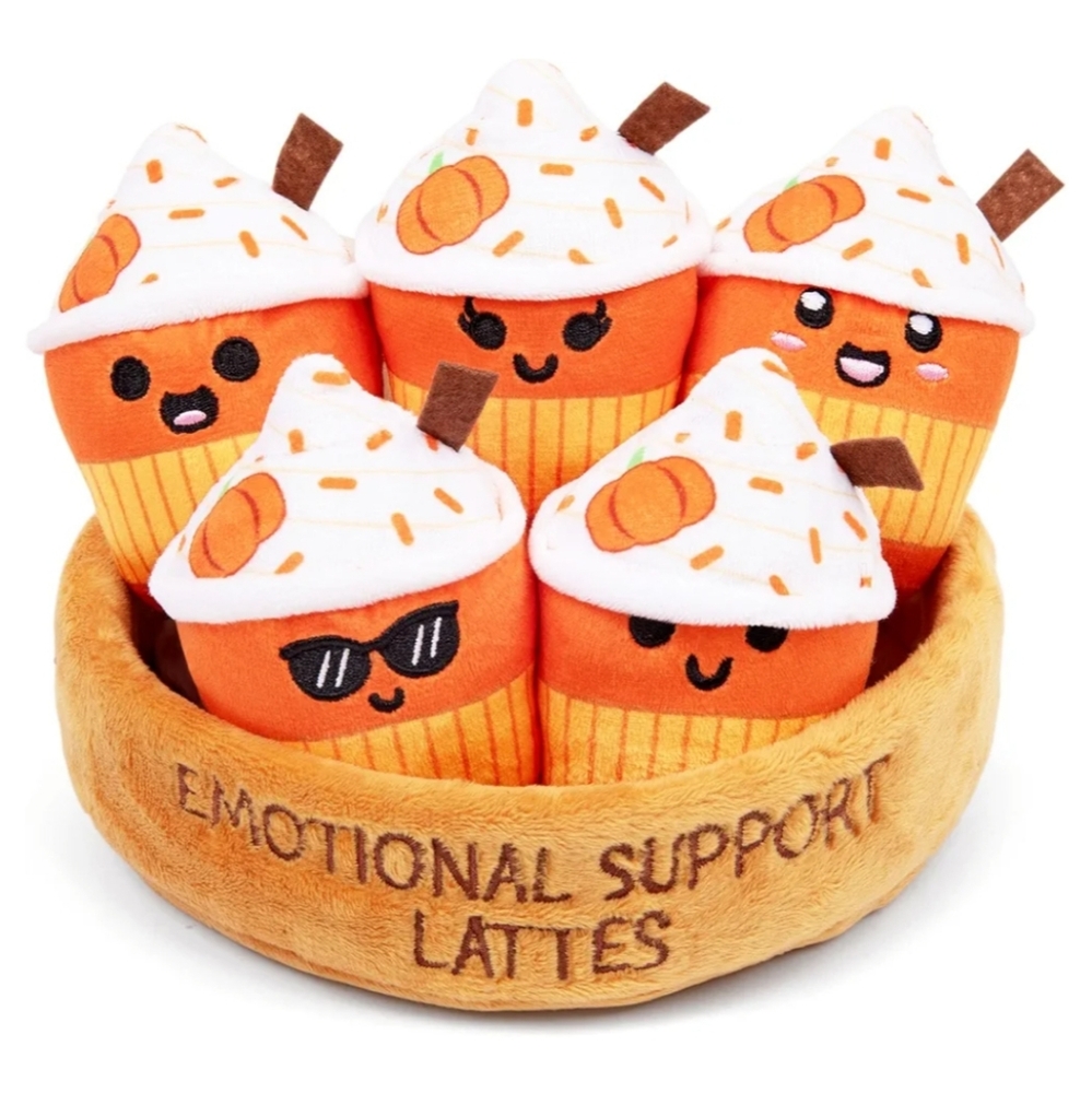 Orange Coffee Plush Set